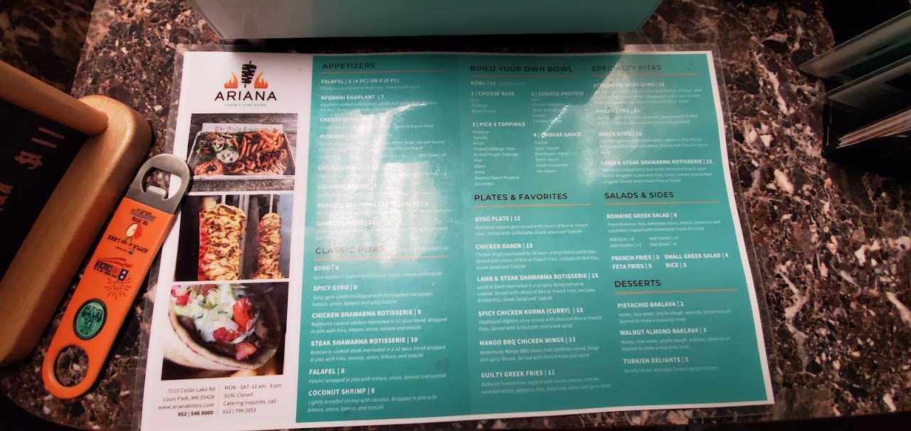 Ariana Kabob & Gyro Bistro