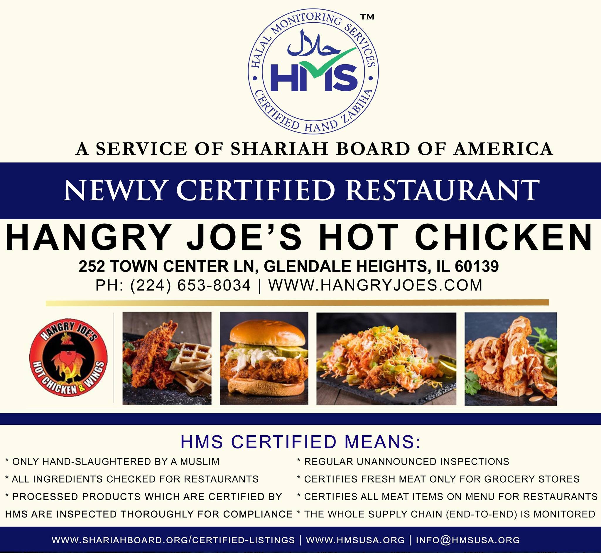 HANGRY JOE'S HOT CHICKEN  - Glendale Heights — Websearch photo