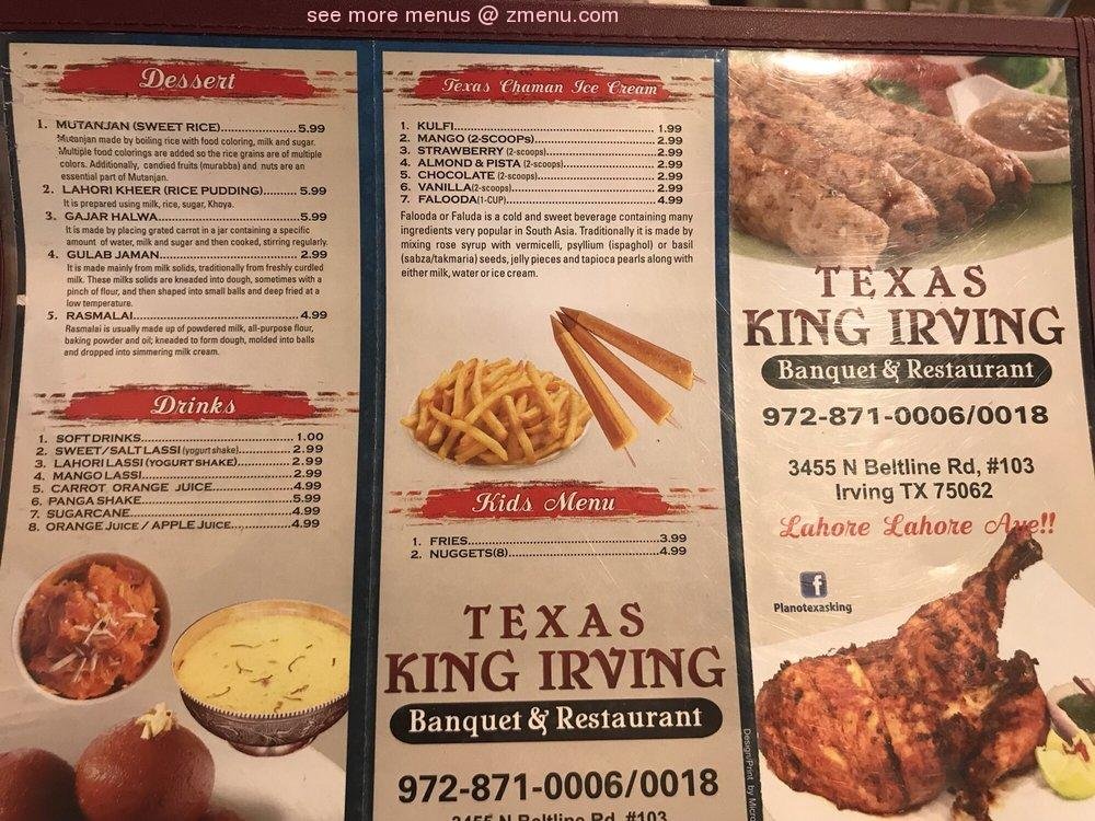 Texas King Irving — Websearch photo