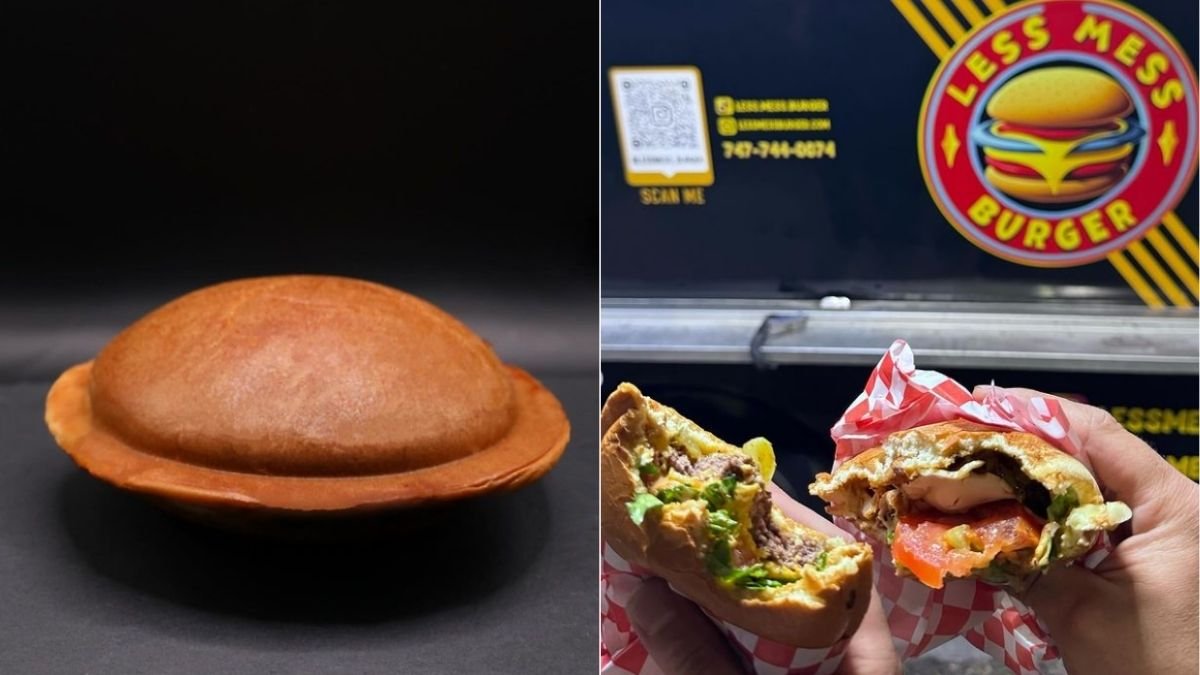 Less Mess Burger, photo via a web search