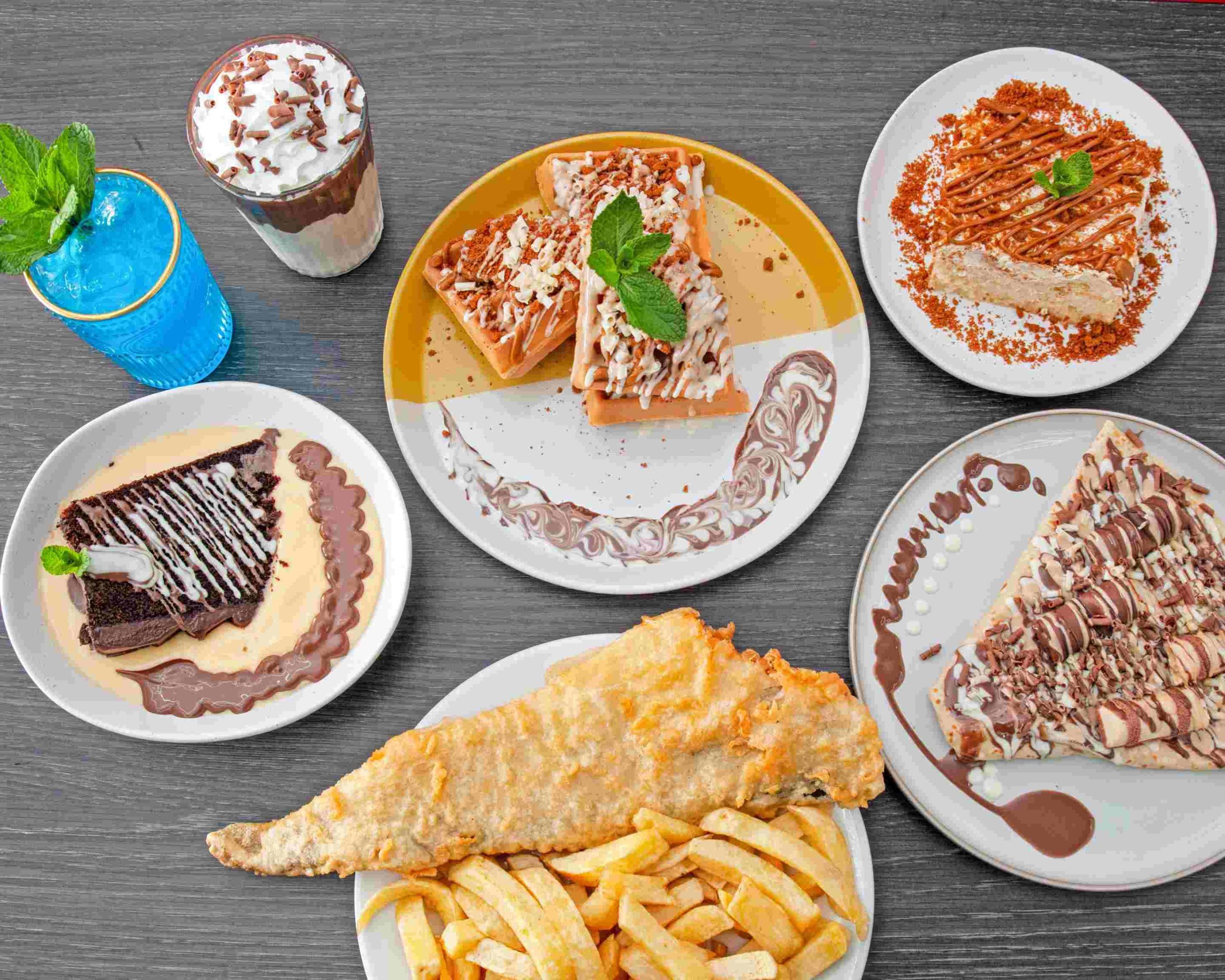 Spicy Fish & Chips & Desserts — Websearch photo